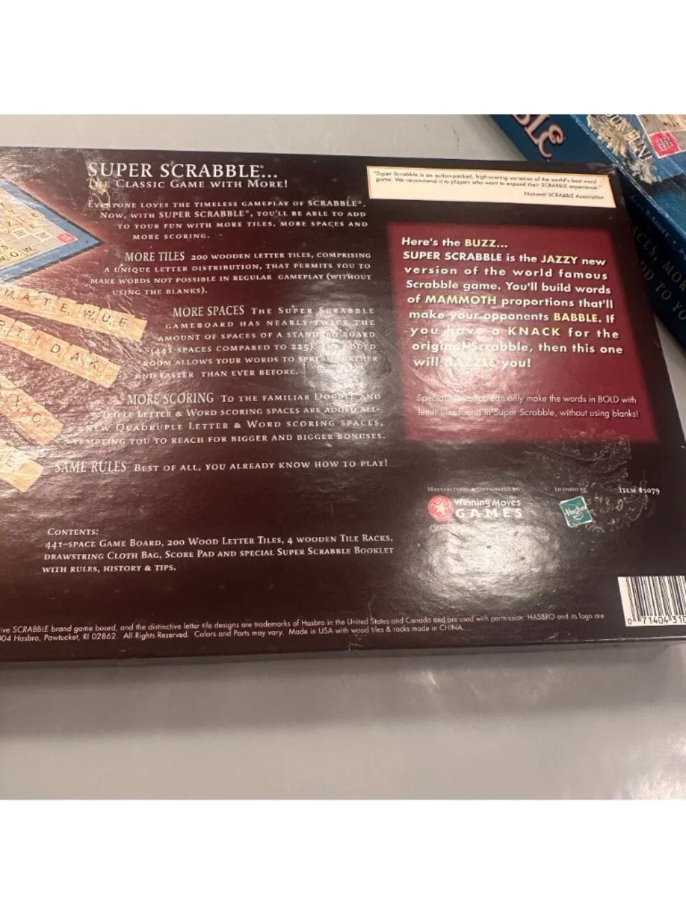 Hasbro super scrabble